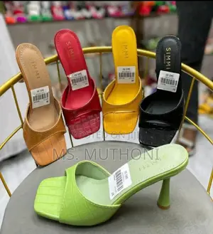 Simmi London Croc-Embossed Slide Heels Size 37-41