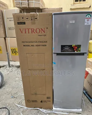 Vitron Vdr170ds 170l Double Door Fridge Silver