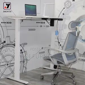 Office Table; 140cm Luxury Electric Lifting Stand-Up Computer Desk