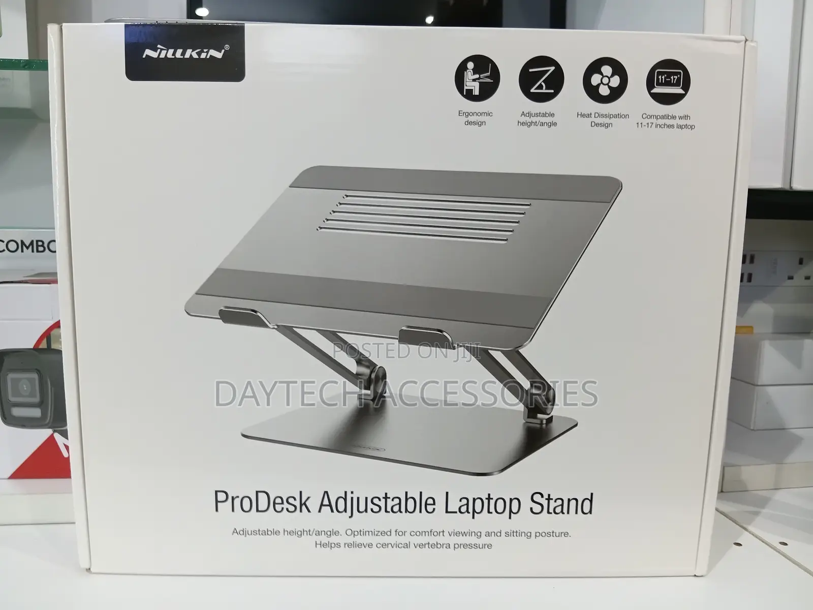 Nillkin Prodesk Adjustable Aluminium Laptop Stand - Ergonomic Design