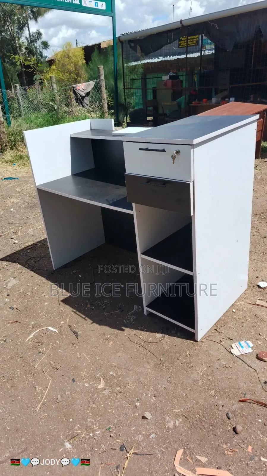 Wooden Reception Counter Desk