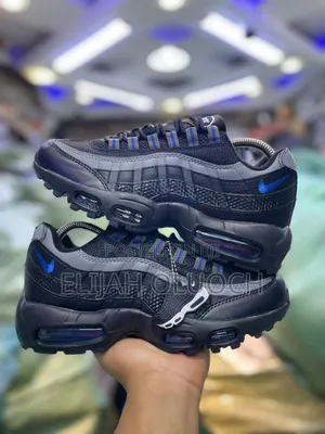 Nike Airmax 95 Og“ Black Royal 
Quality Pure Leather