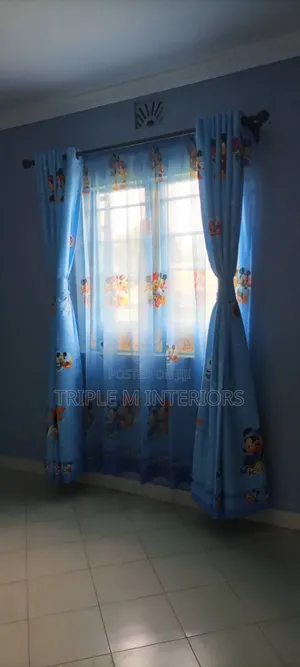 Kids Bedroom Drapes With Cute Illustrations