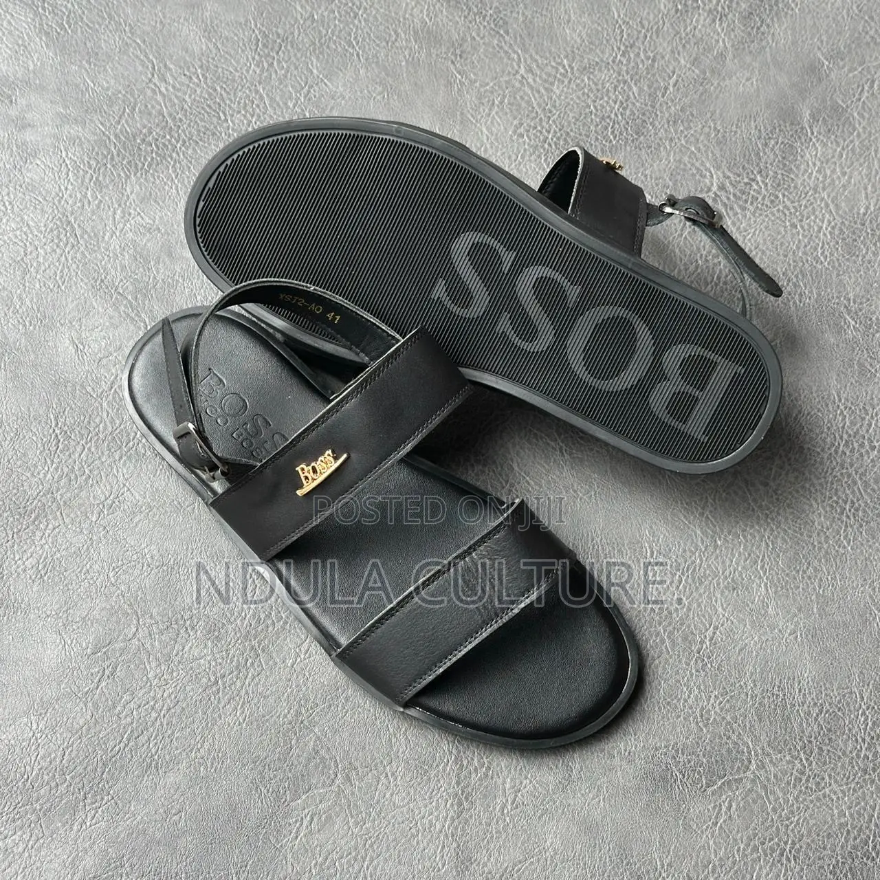 Hugo Boss Premium Leather Sandals
