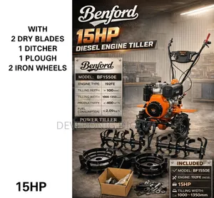 Benford Tiller15hpwith 3 Dry Blades1ditcher 2iron Wheels Dieselengine