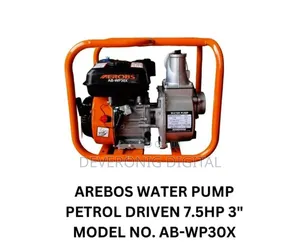 Arebos Water Pump Petrol Driven 7.5hp 3inch