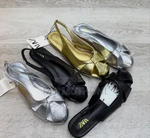 !!New Ladies Zara Slingback Mules Size 37-4