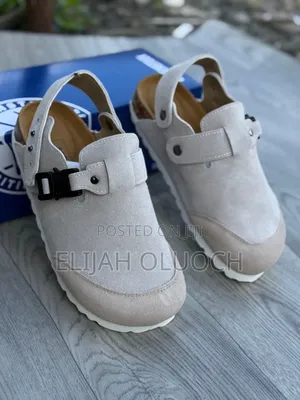 Dior Birkenstock Grey Suede Mules
