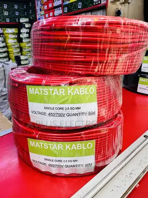 Matstar 2.5mm Single Core Electrical Cable 90m-Red – High Quality