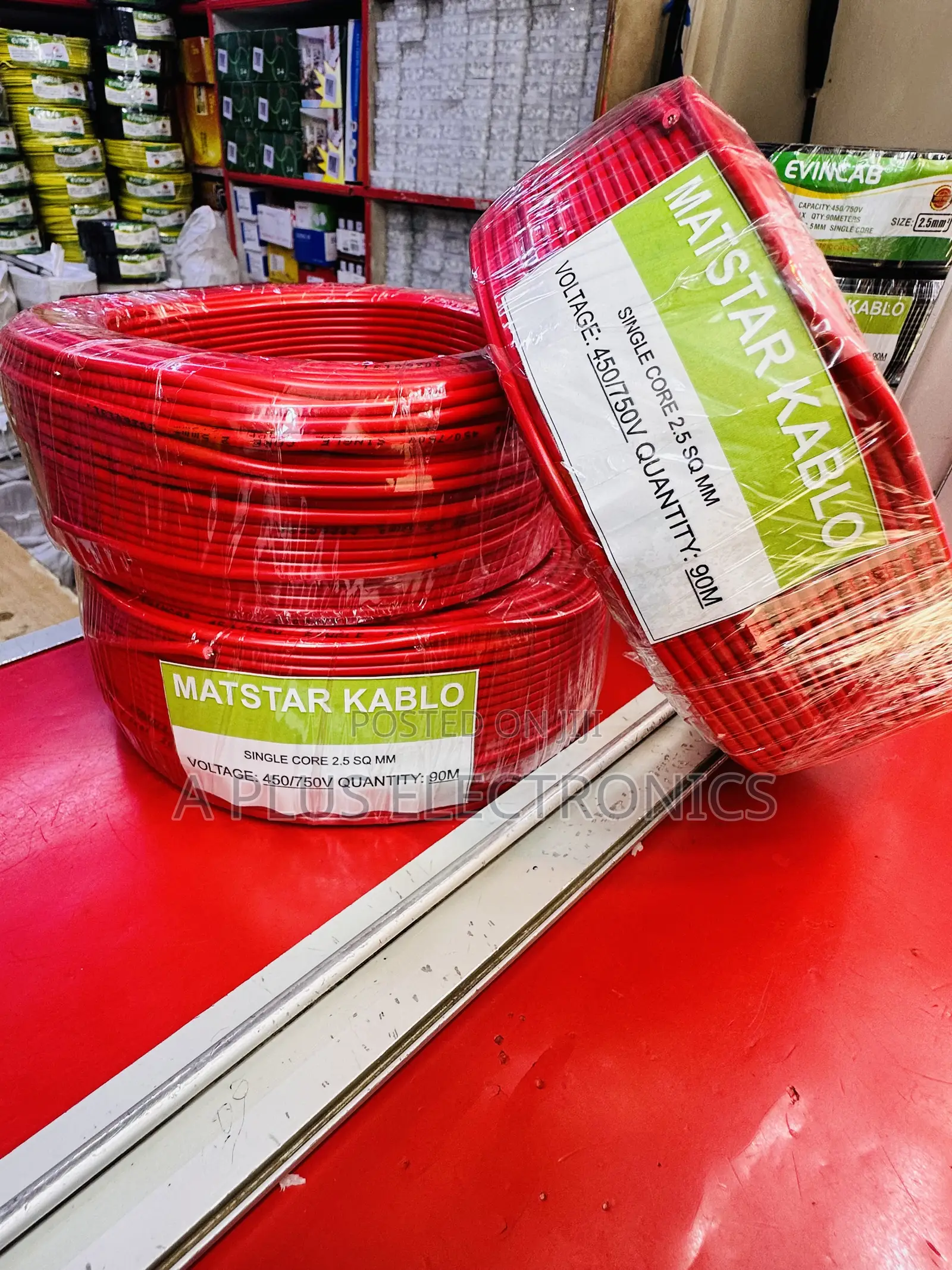 Matstar 2.5mm Single Core Electrical Cable 90m-Red – Original Copper
