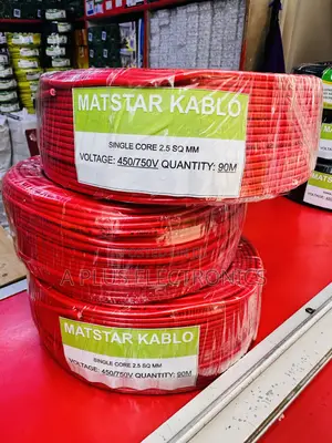 Matstar 2.5mm Single Core Electrical Cable 90m-Red – Reliable Use