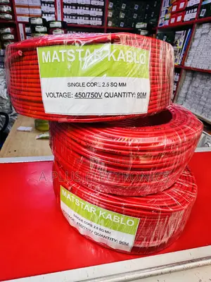 Matstar 2.5mm Single Core Electrical Cable 90m-Red – Reliable Use