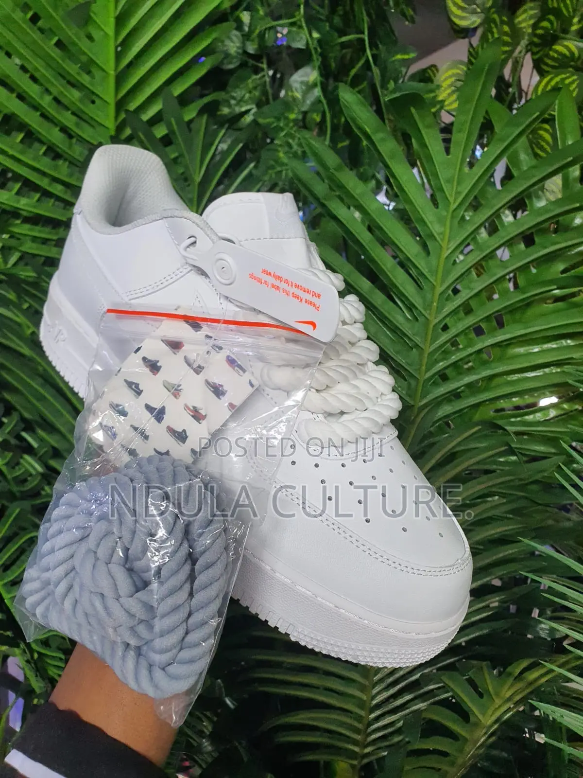 Chunky Rope Laces Customised Airforce 1 Sneakers