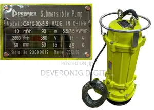 Submersible Mining Pump
7.5 Hp
90m Head 
2inch Outlet 
Three Phase