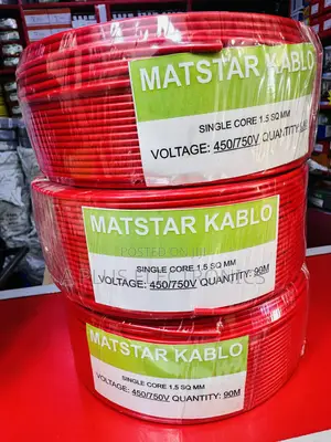 Matstar 1.5mm Single Core Electrical Cable 90m Red – Heat Resistant