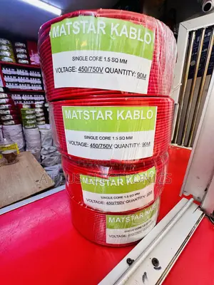Matstar 1.5mm Single Core Electrical Cable 90m Red – Pure Copper