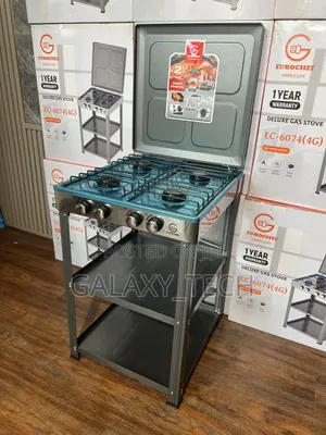 Eurochef Full Gas Standing Cooker With Shelves