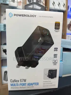 This Is a Powerology Ganex 67w Multi-Port Adapter.