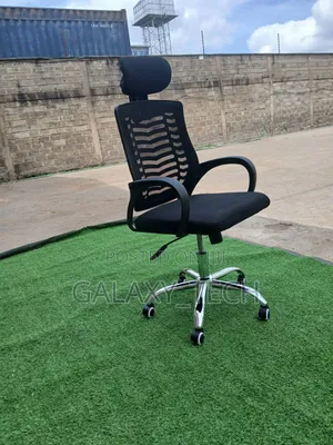 Secretarial Mesh Office Chair With Headrest