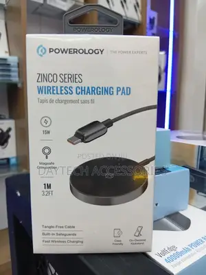 Powerology Zinco Series Wireless Charging Pad - Dark Gray