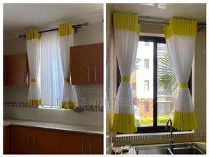 Modern 3-Piece Kitchen Window Drapes