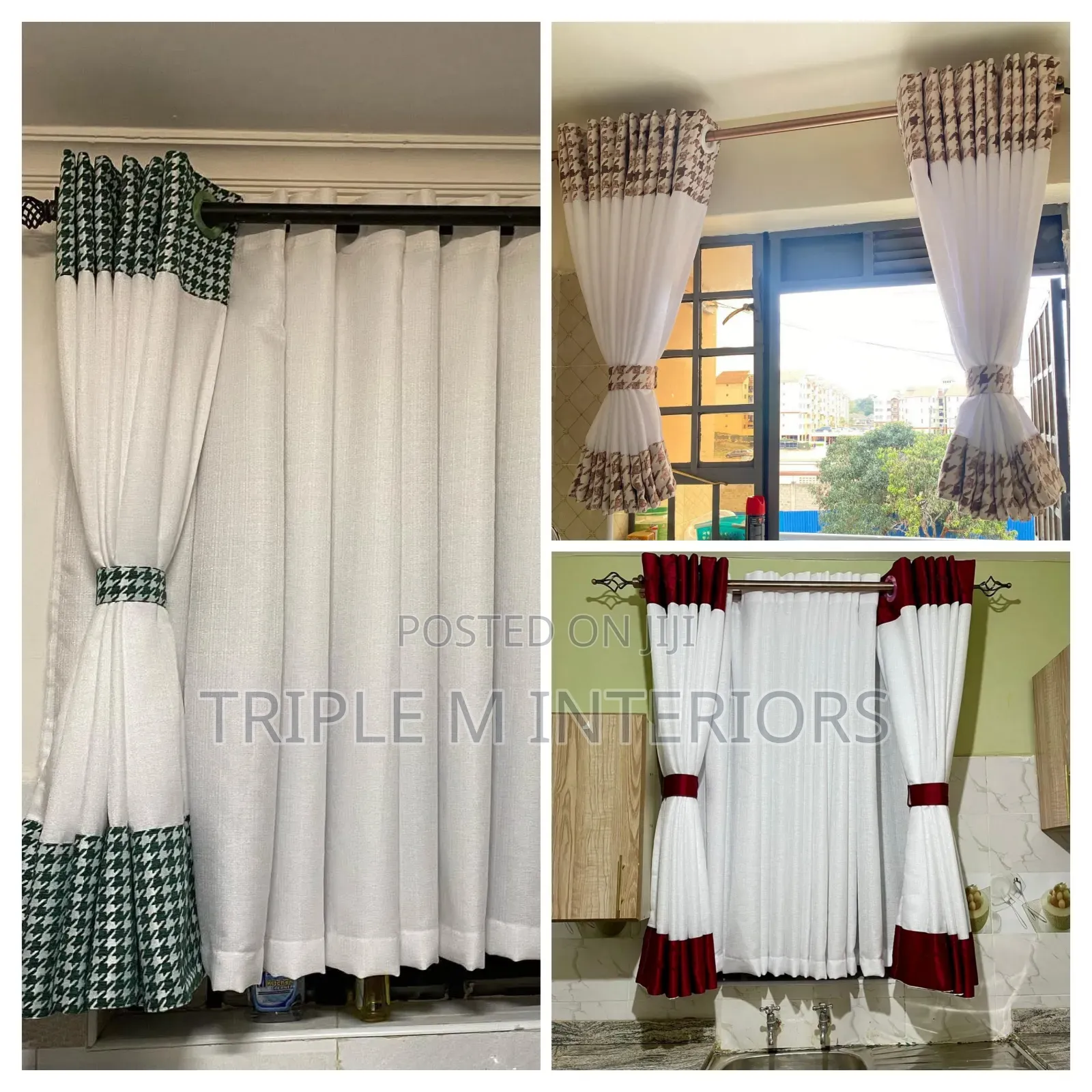 Perfect Blend Kitchen Curtain Sheer Set
