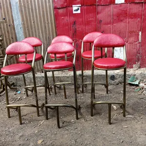 Red Statuesque Bar Seats