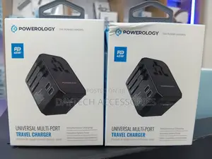 Powerology Universal 45w Multi-Port Travel Charger ( P45pdutvbk).