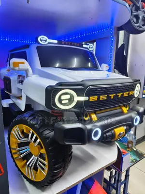 Kids Electric Car Orange Jeep 12v