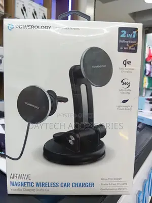 The Powerology Airwave Magnetic Wireless Car Charger ( Pwmwcc5gy).