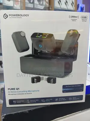 Powerology Pure Q1 Microphone With Ai Noise Cancellation Auto Pairing