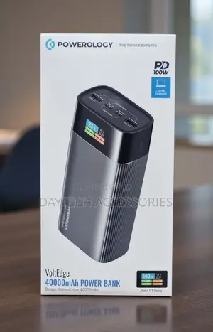 Powerolgy Voltedge 100w 40000 Mah Powerbank With TFT Display.