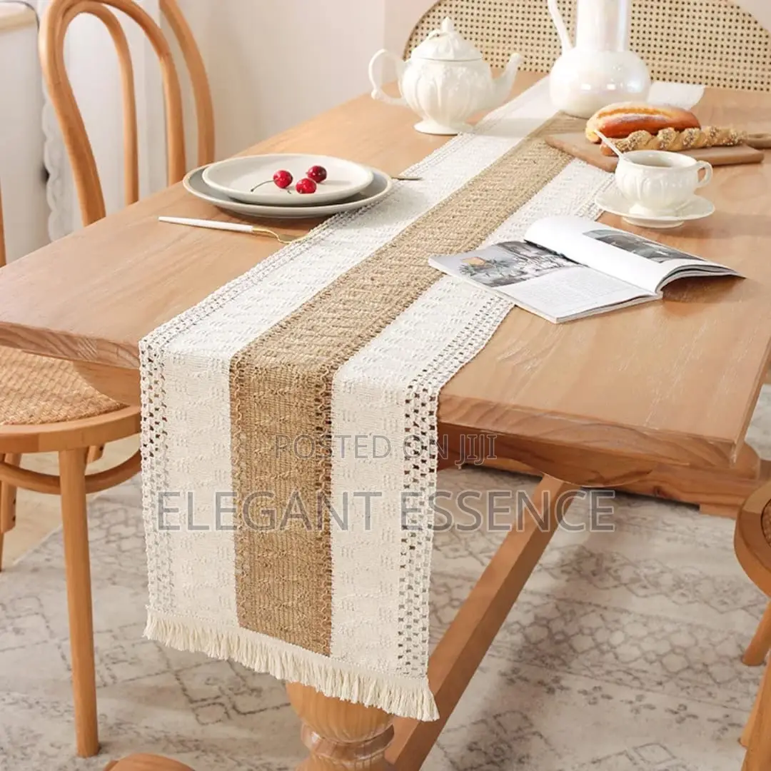 Bohemian Style Table Runner With Tassel-Size 30*250cm