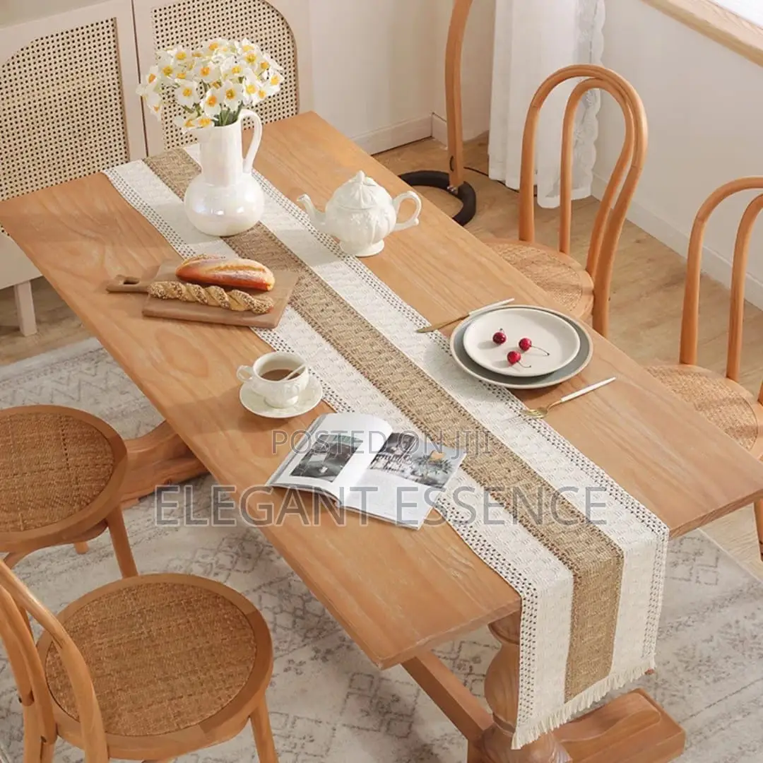 Bohemian Style Table Runner With Tassel-Size 30*250cm