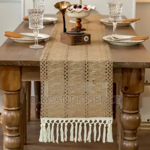 Bohemian Style Table Runner With Tassel-Size 30*250cm