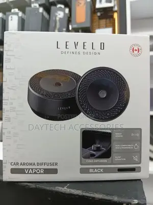 The Levelo Vapor Car Aroma Diffuser in Black.