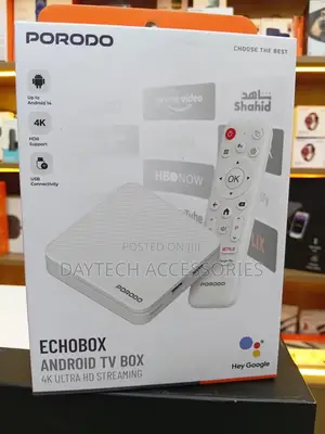 The Porodo Echobox Android Tv Box - White