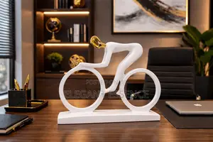 Handmade Biker Resin Figurine for Home Decoration