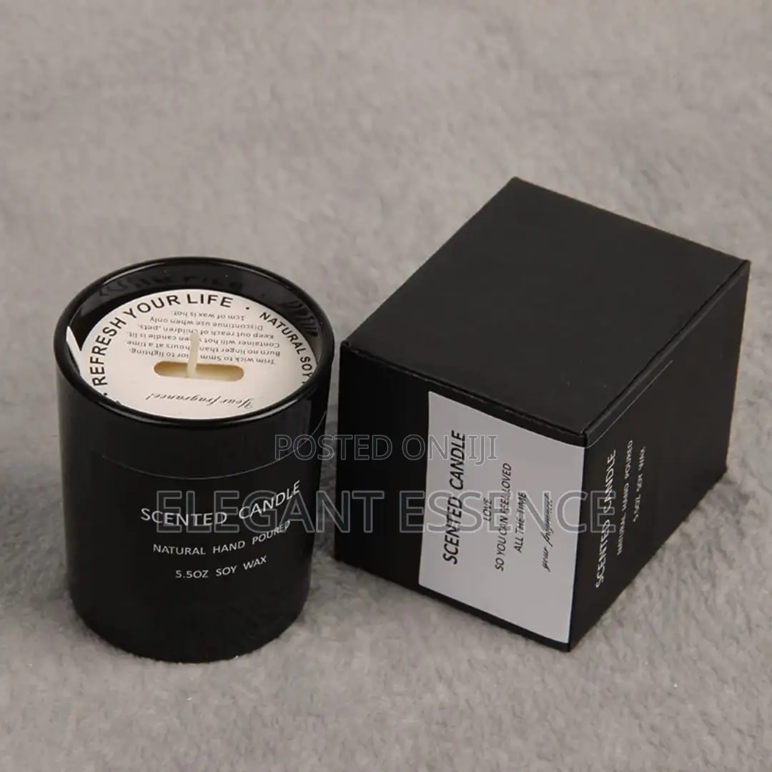 *Soy Wax Scented Candle in Glass Jar*