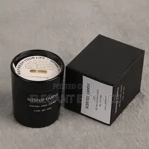 *Soy Wax Scented Candle in Glass Jar*