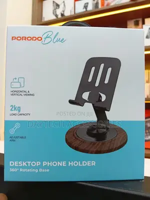 Porodo Blue 360 Degree Rotating Desktop Phone Holder