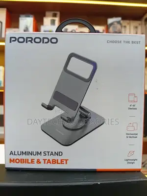 This Is a Porodo Aluminum Mobile Tablet Stand