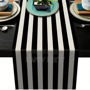 *Simple Pattern Table Runner Home Decor Dinner Table Runner