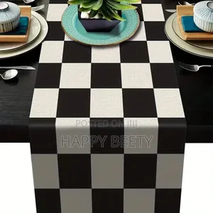 *Simple Pattern Table Runner Home Decor Dinner Table Runner