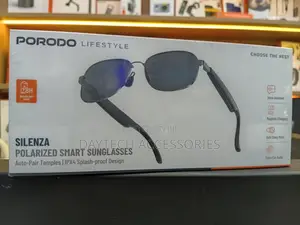 Porodo Lifestyle Silenza Polarized Smart Bluetooth Sunglasses - Black