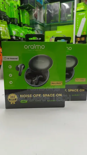 Oraimo Spacebuds 2 Ai True Wireless Earbuds 45hrs Playtime, Deep Bass