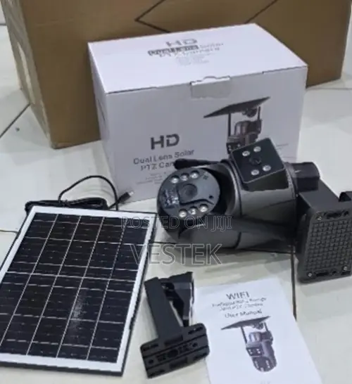 Dual Lens Wifi Solar Outdoor Wireless Camera Full Color
