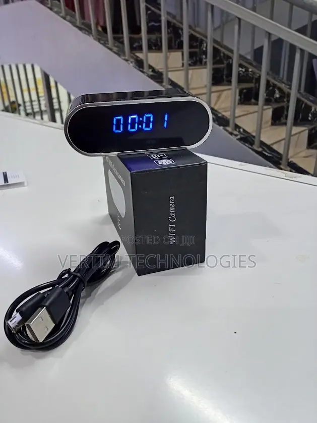 Table Clock Camera Alarm Setting Mini Camera Night Vision