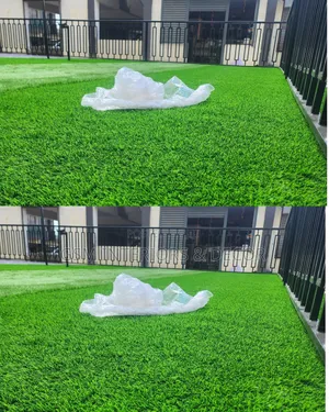 Artificial Green Grass Carpets in Framed Play Area