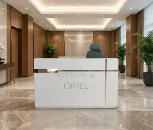 Office Desk : Office 1.6m Counter Reception Desk